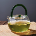 Kahve Çay Yaprağı Mikrodalga Fırın Cam Çaydanlık